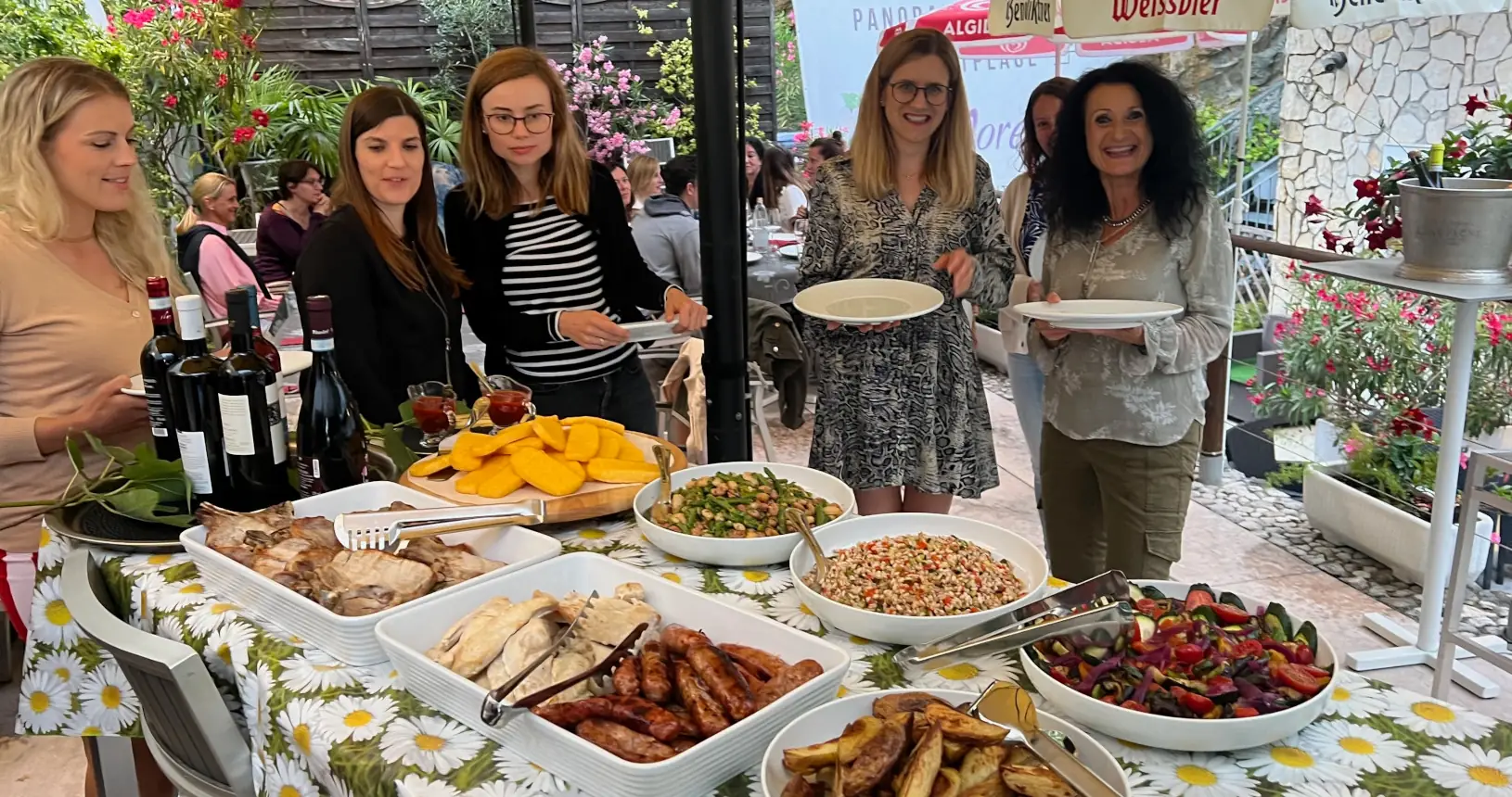 Catering Service for Company Event and School Class on lake garda