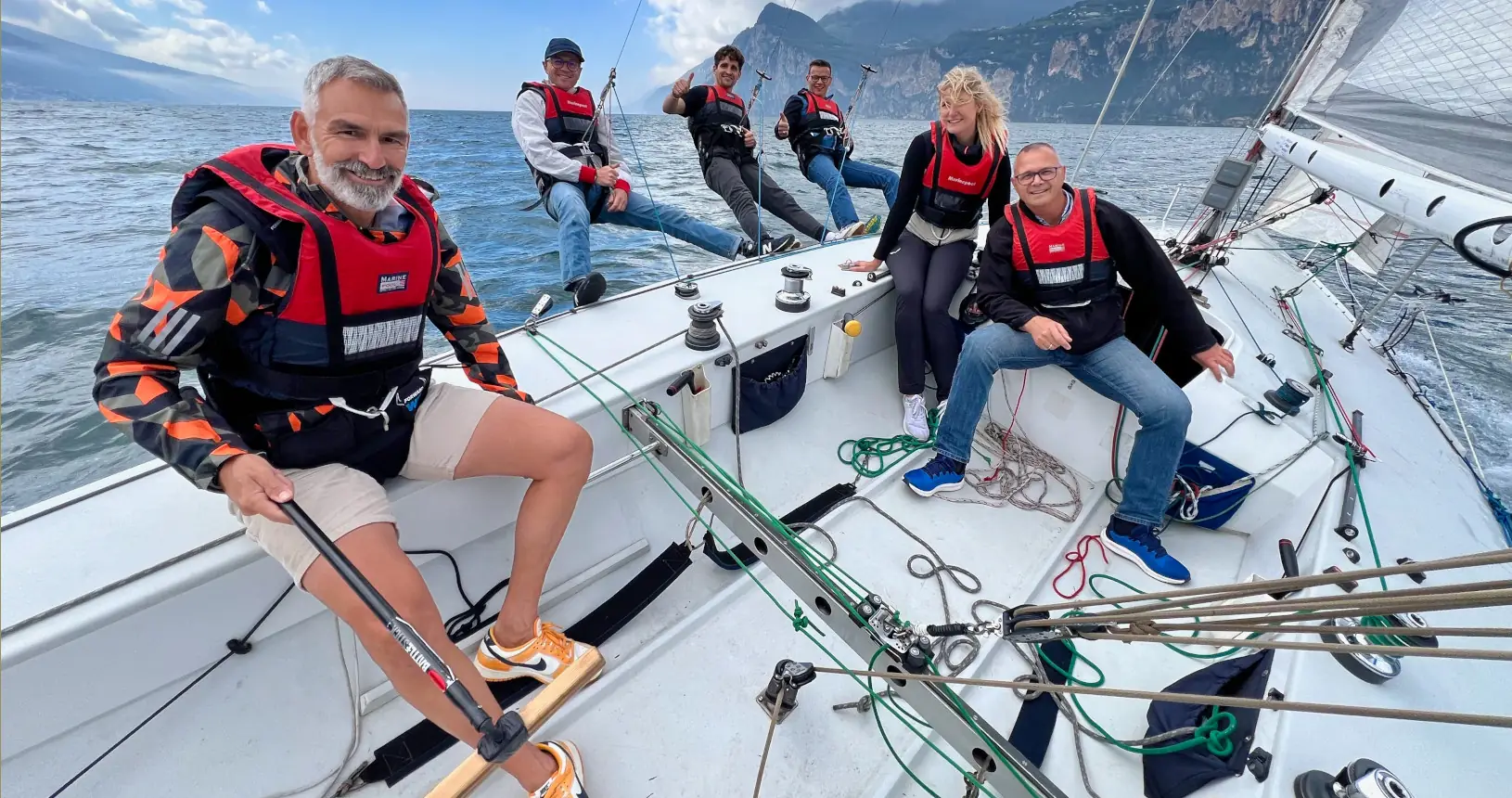 Sailing Turn on Lake Garda for Company