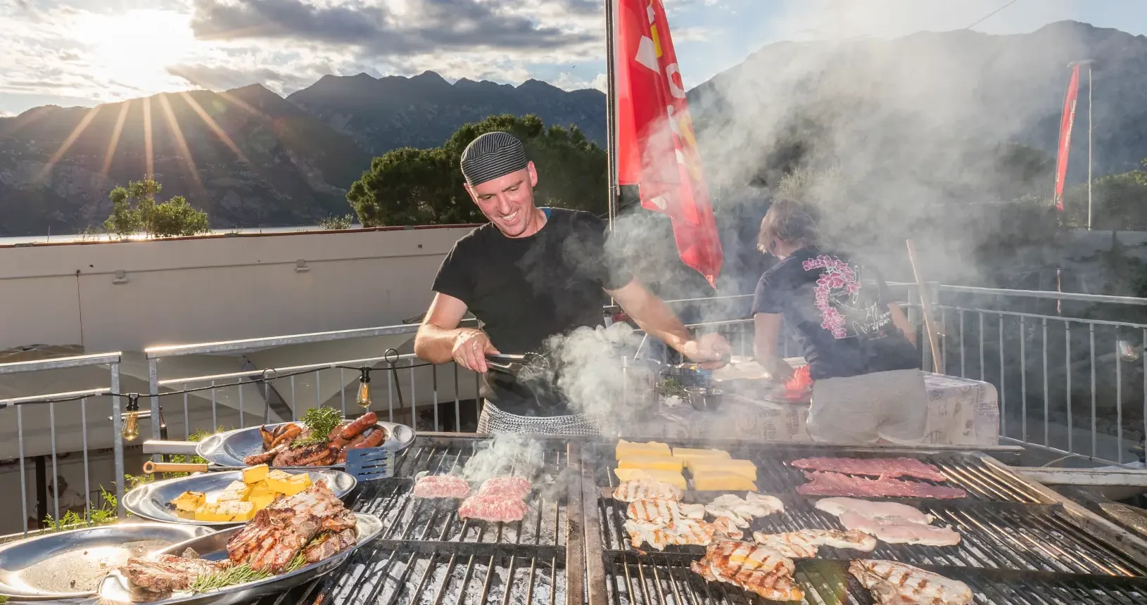 Grill and BBQ for Teambuilding Event for Company on Lake Garda
