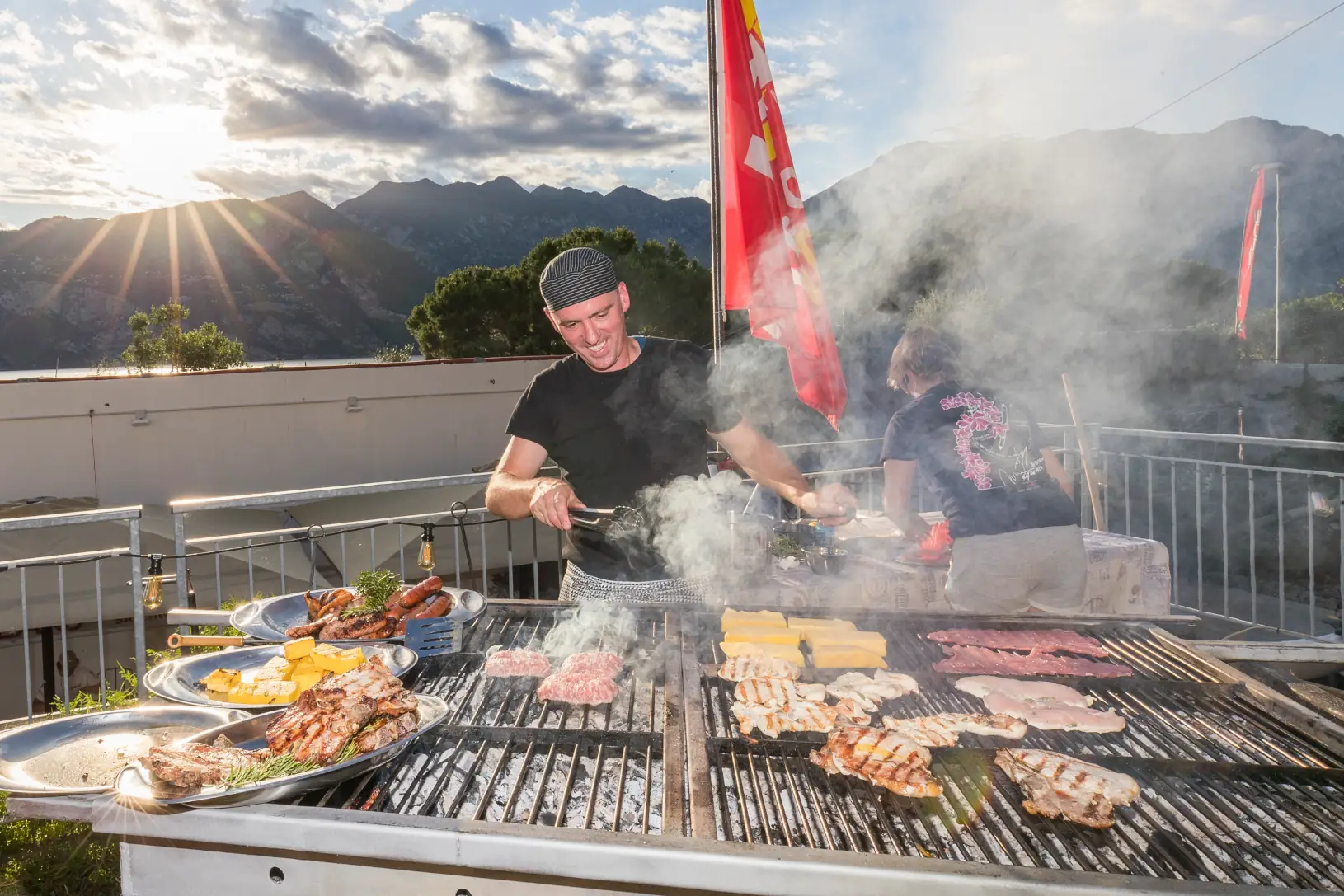 Grill and BBQ for Teambuilding Event for Company on Lake Garda